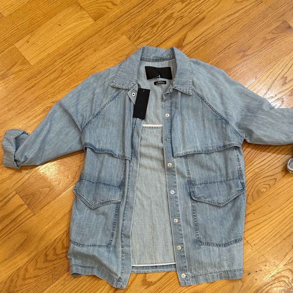 RtA Light Blue Denim Jacket